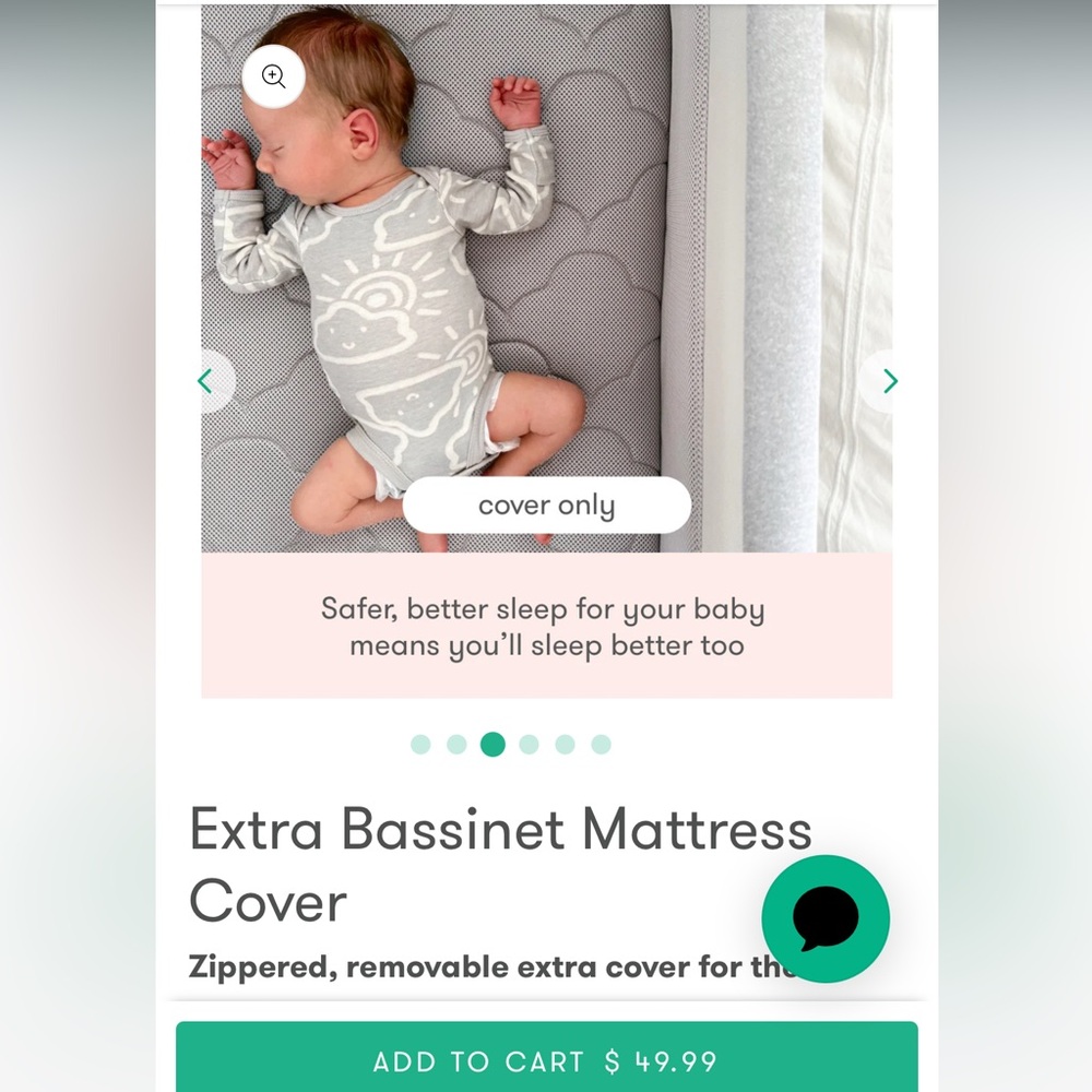 Newton baby bassinet mattress cover